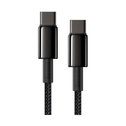 Cablu USB-C - USB-C Baseus Tungsten Gold Quick Charge 4.0 2m negru