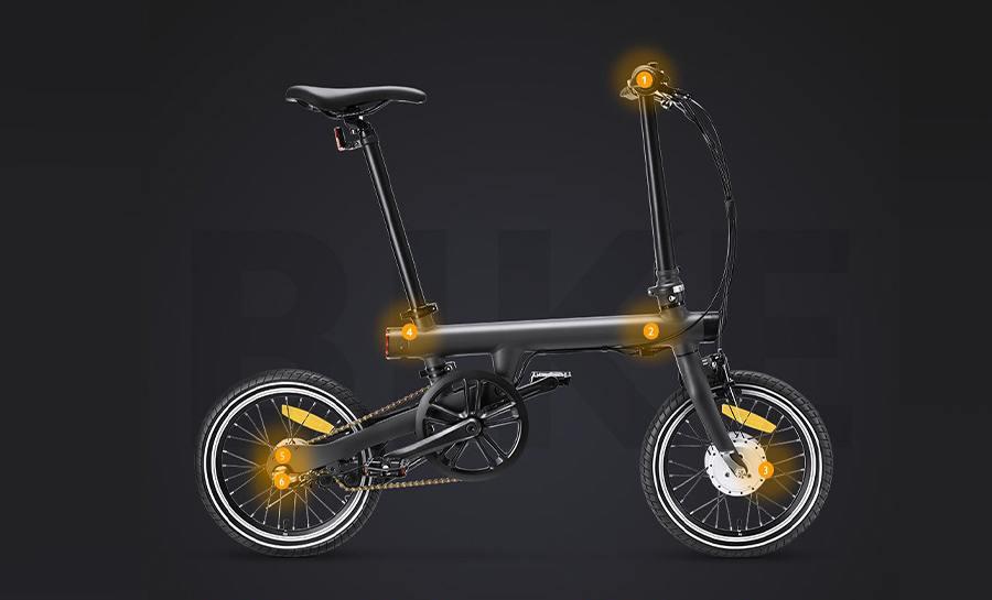 Bicicletă electrică pliabilă de la Xiaomi