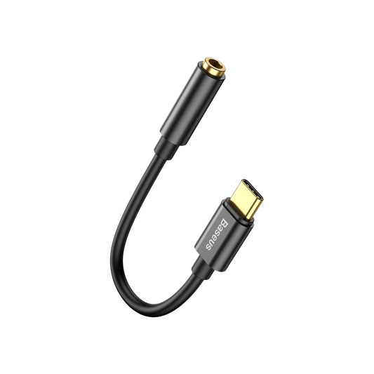 Adaptor Baseus USB tip C la mini-jack de 3,5 mm