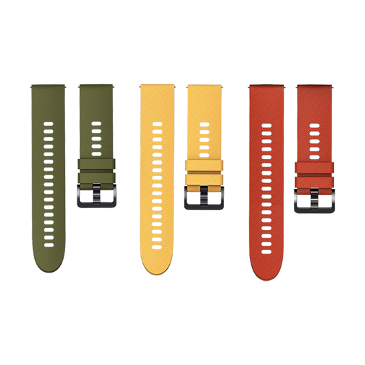 Mi Watch Strap (3-pack) (Olive, Yellow, Orange)